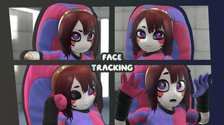 The face is fully expressive via shape keys, enabling it to mirror the user’s facial expressions with the appropriate hardware. I preferred this way over a face rig due to engine limitations and optimization.